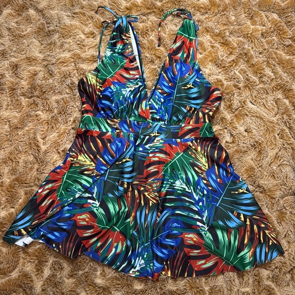 NWOT Tropical Bathing suit size L - Picture 4 of 9